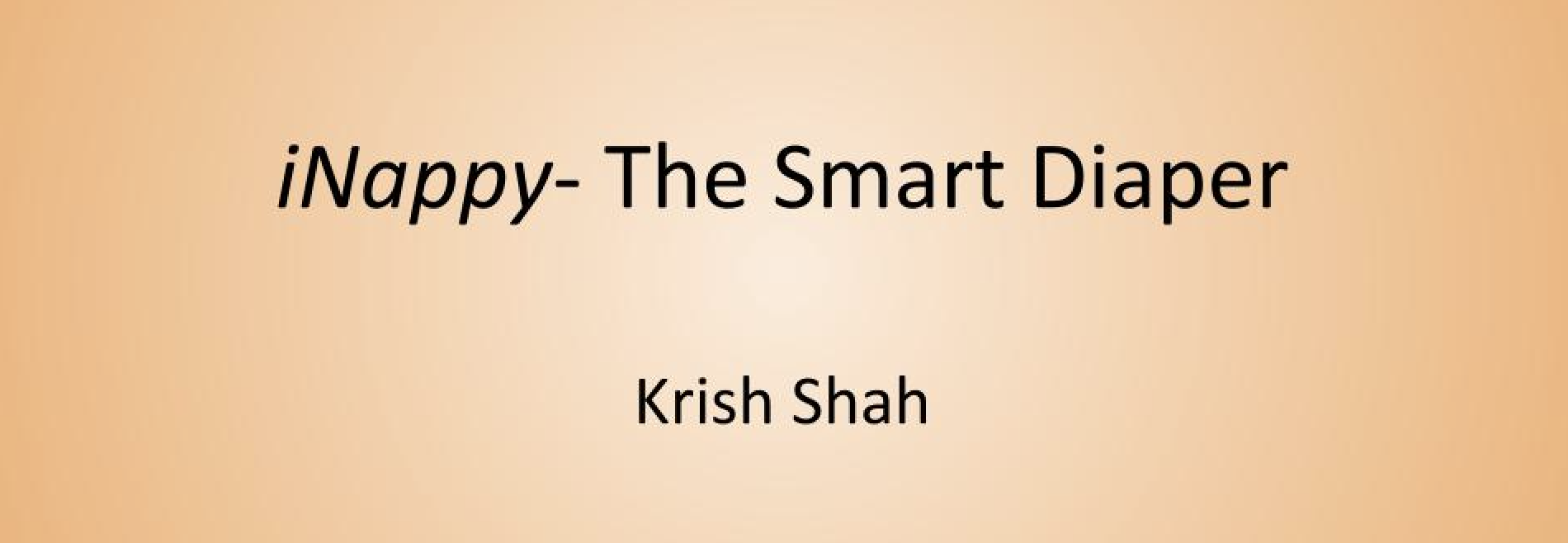Krish Shah iNappy Project